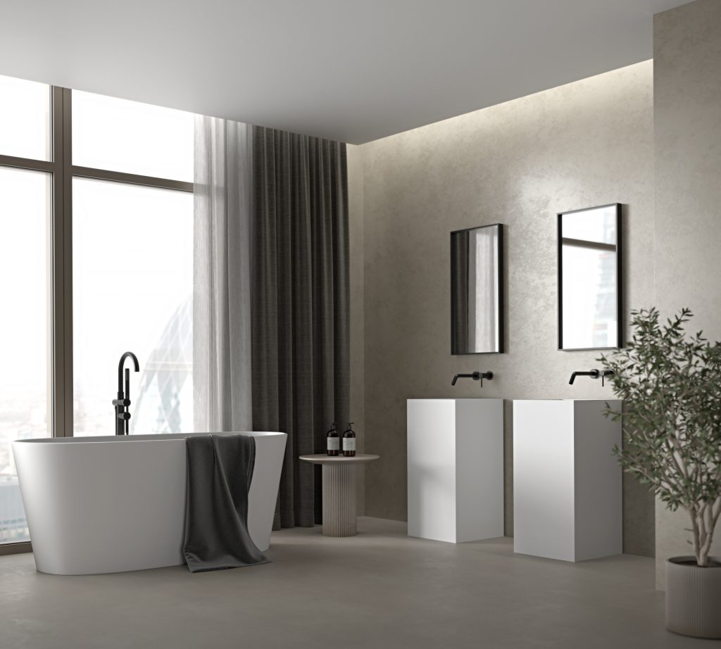 Nosa Bathroom with premium fixtures