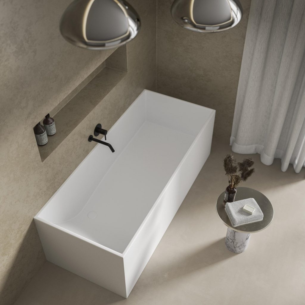 Kube Freestanding Stone Bath