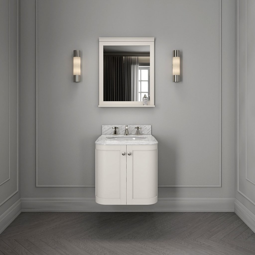 Cavendish Matt Cream Vanity Unit 600mm