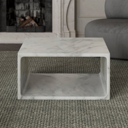 Allegro Carrara Marble Coffee Table 800mm