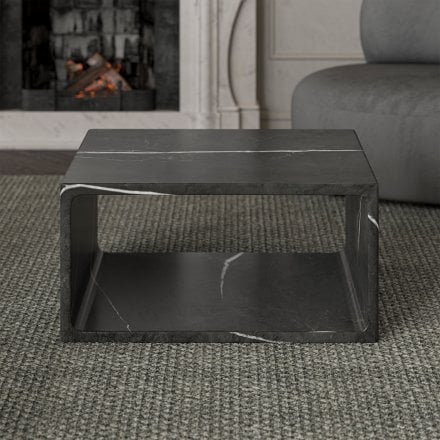 Allegro Pietra Grey Marble Coffee Table 800mm