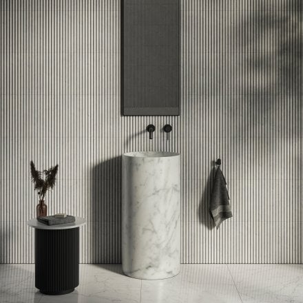 Alta Carrara Marble Freestanding Basin 400mm