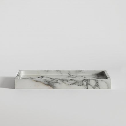 Amore Arabescato Marble Rectangular Tray
