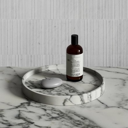 Amore Arabescato Marble Round Tray