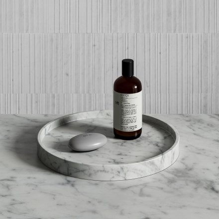 Amore Carrara Marble Round Tray