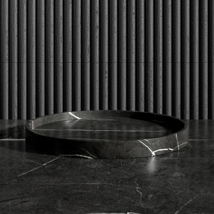 Amore Pietra Grey Marble Round Tray