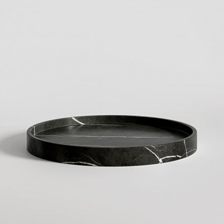 Amore Pietra Grey Marble Round Tray