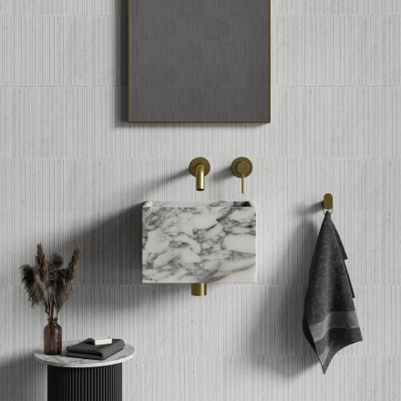 Aria Arabescato Marble Wall Hung Basin 300mm