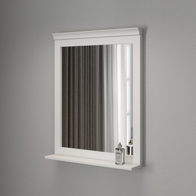 Beaumont Matt White Mirror 600mm