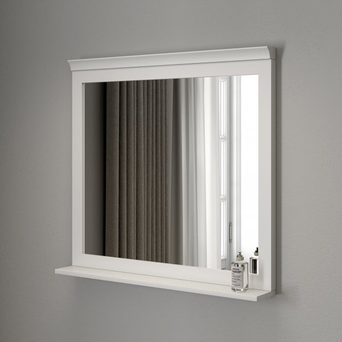 Beaumont Matt White Mirror 800mm