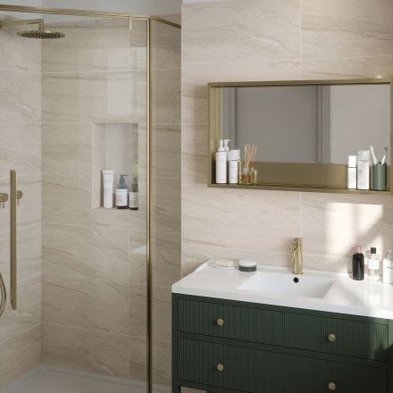 Beige Matt - Arden Smooth Ceramic Wall Tile 300 x 600mm