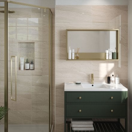 Beige Matt - Arden Smooth Ceramic Wall Tile 300 x 600mm