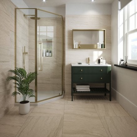 Beige Matt - Arden Smooth Porcelain Wall & Floor Tile 600 x 600mm