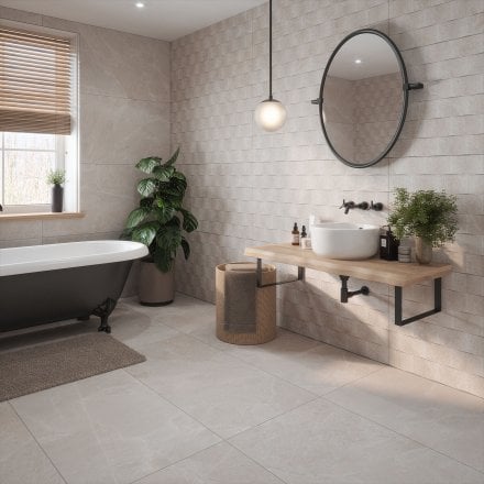 Beige Matt - Palma Smooth Wall & Floor Tile 1200 x 600mm