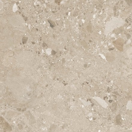 Beige Matt - Terazzia Smooth Porcelain Wall & Floor Tile 900 x 900mm