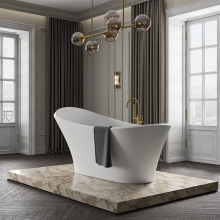 Belaire Freestanding Stone Bath 1690mm