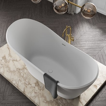 Belaire Freestanding Stone Bath 1690mm