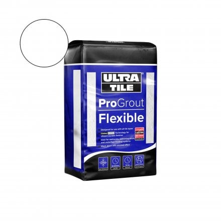 Brilliant White Ultra ProGrout - 3kg Flexible Wall & Flooring Grout