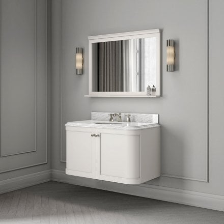 Cavendish Matt Cream Carrara Marble Vanity Unit 1000mm