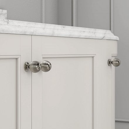 Cavendish Matt Cream Carrara Marble Vanity Unit 1400mm