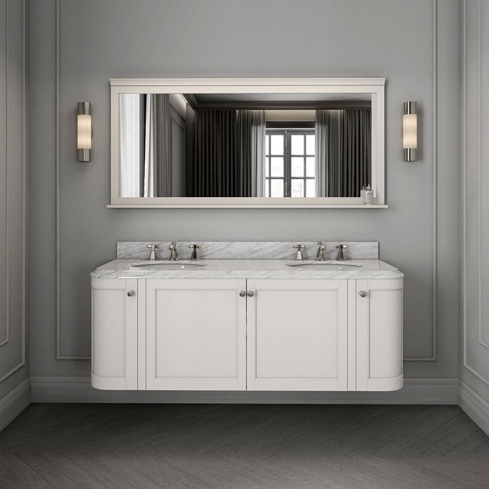 Cavendish Matt Cream Carrara Marble Vanity Unit 1600mm