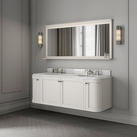 Cavendish Matt Cream Carrara Marble Vanity Unit 1600mm