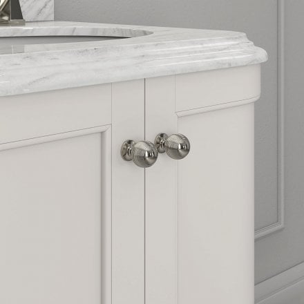 Cavendish Matt Cream Carrara Marble Vanity Unit 600mm