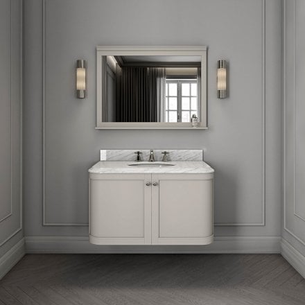 Cavendish Matt Stone Carrara Marble Vanity Unit 1000mm