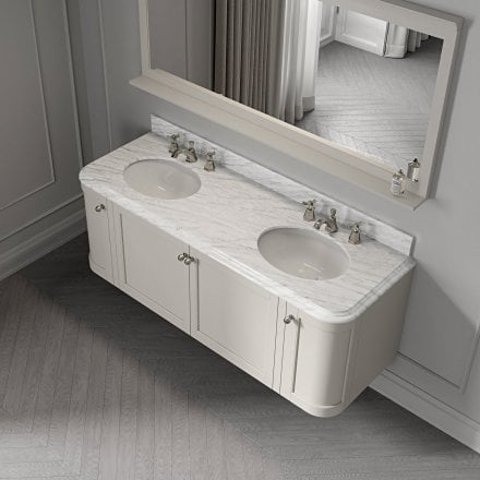 Cavendish Matt Stone Carrara Marble Vanity Unit 1600mm
