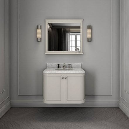 Cavendish Matt Stone Carrara Marble Vanity Unit 800mm