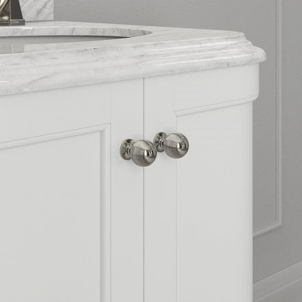 Cavendish Matt White Carrara Marble Vanity Unit 1000mm