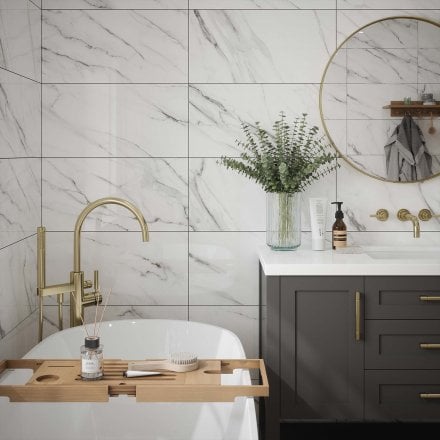 Clarence Gloss - Smooth Ceramic Wall Tile 300 x 600mm