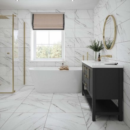 Clarence Matt - Smooth Porcelain Wall & Floor Tile 600 x 600mm