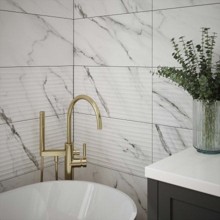 Clarence Matt - Textured Ceramic Wall Tile 300 x 600mm
