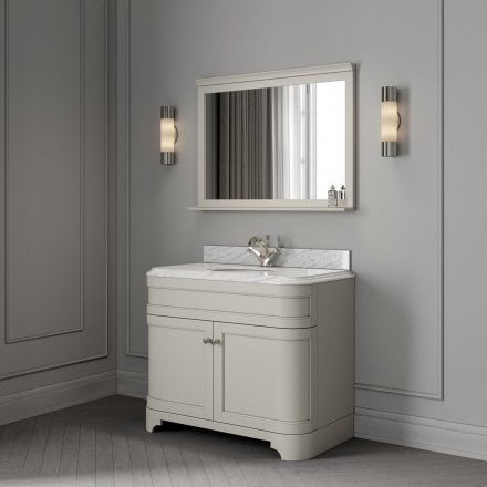 Claridge Matt Stone Carrara Marble Vanity Unit 1000mm