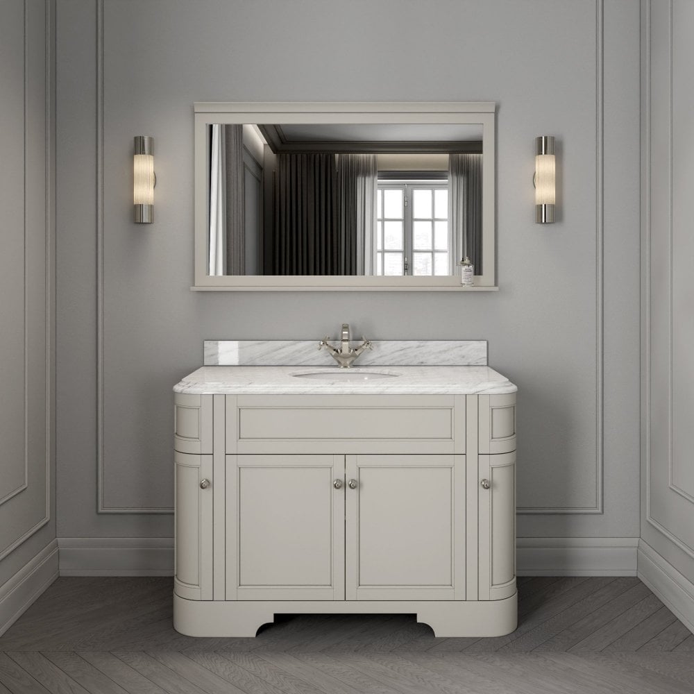 Claridge Matt Stone Carrara Marble Vanity Unit 1200mm