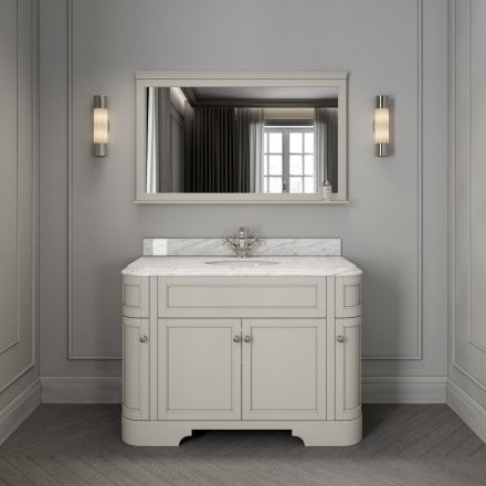 Claridge Matt Stone Carrara Marble Vanity Unit 1200mm
