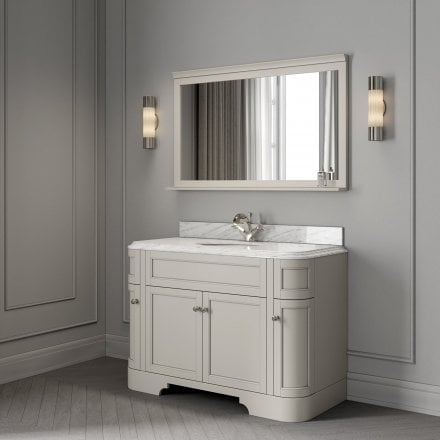 Claridge Matt Stone Carrara Marble Vanity Unit 1200mm