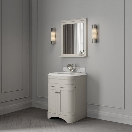 Claridge Matt Stone Carrara Marble Vanity Unit 600mm