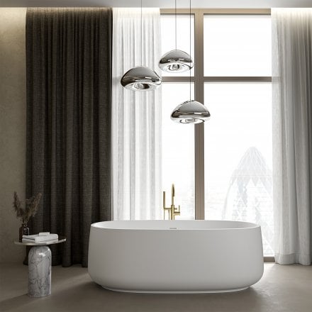 Cloud Freestanding Stone Bath 1600mm