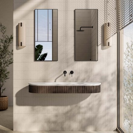 Comano 1200mm White Walnut Basin