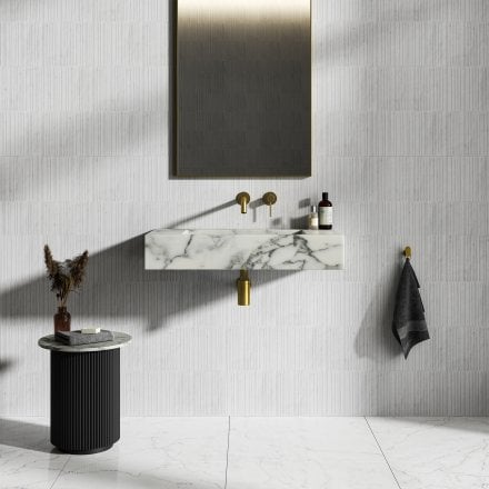 Dina Arabescato Marble Wall Hung Basin 800mm