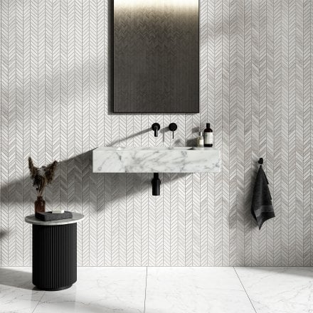 Dina Carrara Marble Wall Hung Basin 800mm