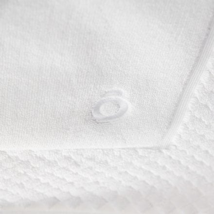 Duchy White Combed Cotton Bath Mat