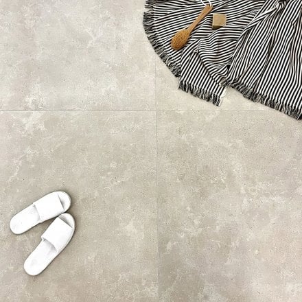 Elche - Limestone Hauteville Cream Porcelain Tile 600 x 600mm