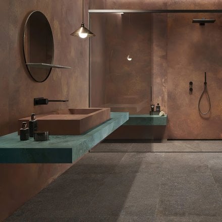 Elche - Metal Copper Porcelain Tile 800 x 800mm