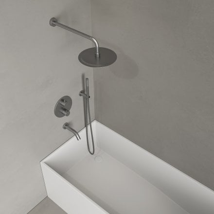 Faro 3-Way Thermostatic Shower With Handheld Shower & Bath Spout