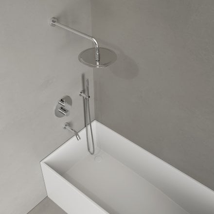 Faro 3-Way Thermostatic Shower With Handheld Shower & Bath Spout