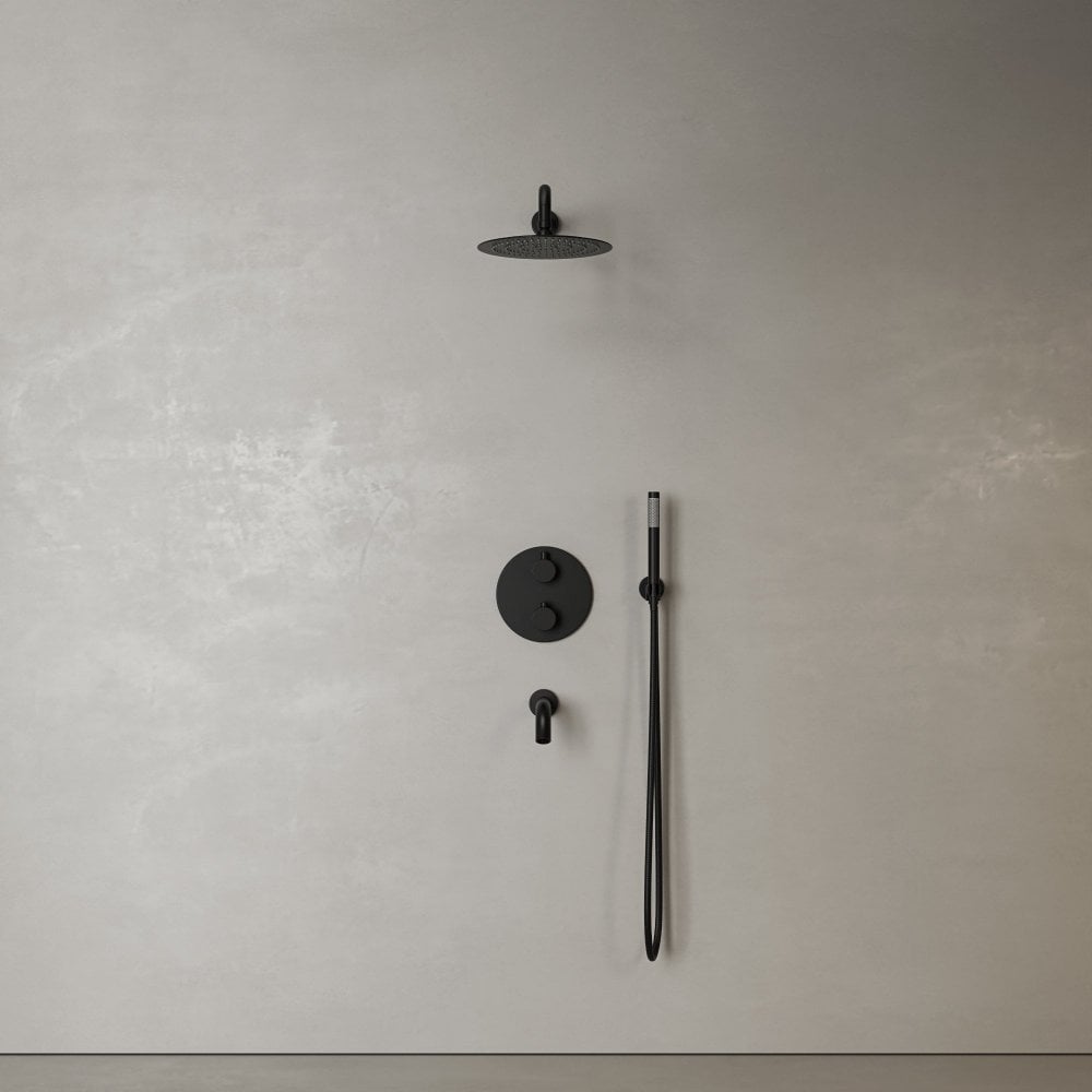 Faro 3-Way Thermostatic Shower With Handheld Shower & Bath Spout