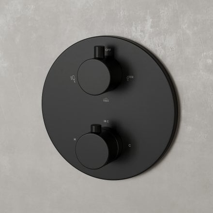 Faro 3-Way Thermostatic Shower With Handheld Shower & Bath Spout
